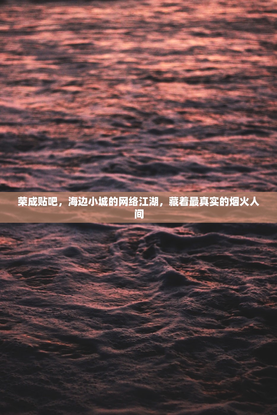 荣成贴吧，海边小城的网络江湖，藏着最真实的烟火人间