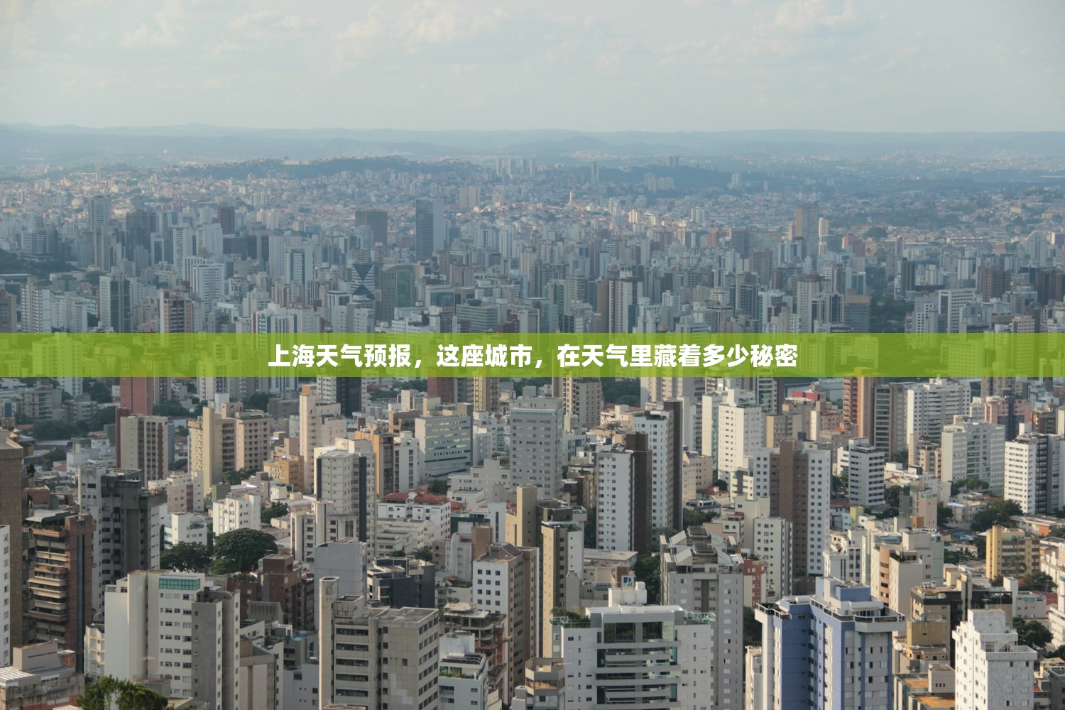上海天气预报，这座城市，在天气里藏着多少秘密